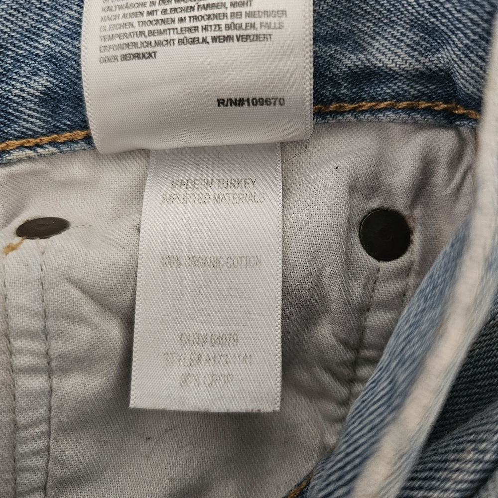 Agolde Light Blue Straight Leg Jeans - Picture 10 of 10
